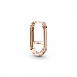 Aro conector para pendiente chapado en oro rosa 14k Pandora