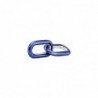 Doble eslabon link plata  con esmalte azul Pandora