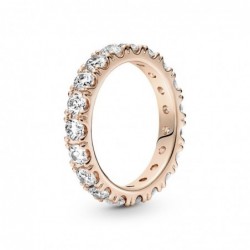 Anillo bañado en oro rosa...