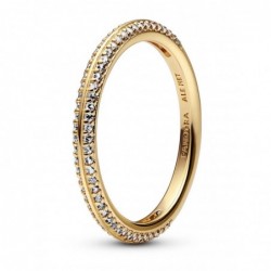 Anillo chapado en oro 14k...