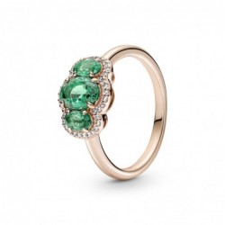 Anillo bañado en oro rosa...