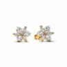 Pendientes chapado oro Herbarium c/ czs Pandora