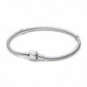 Pulsera plata Marvel serpiente cierre Marvel con esmalte blanco 17 cms  Pandora