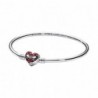 Pulsera plata rigida Mascara Spider-man de marvel con esmalte rojo Pandora Talla 17cms