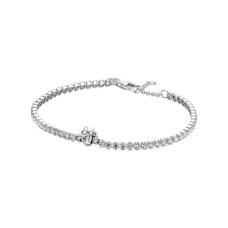 Pulsera plata Pandora Disney Minnie mouse con circonitas Talla 20cms