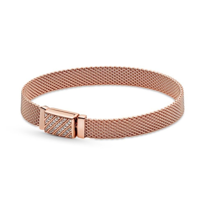 PULSERA REFLEXIONS ROSE CIERRE Czs PANDORA Talla 18cms