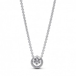 Collar plata halo brillante...