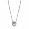 Collar plata halo brillante pavé czs 45 cms  Pandora