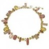 Collar Gema Swarovski cristales tonos ocres