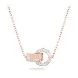Collar hollow rosado Swarovski