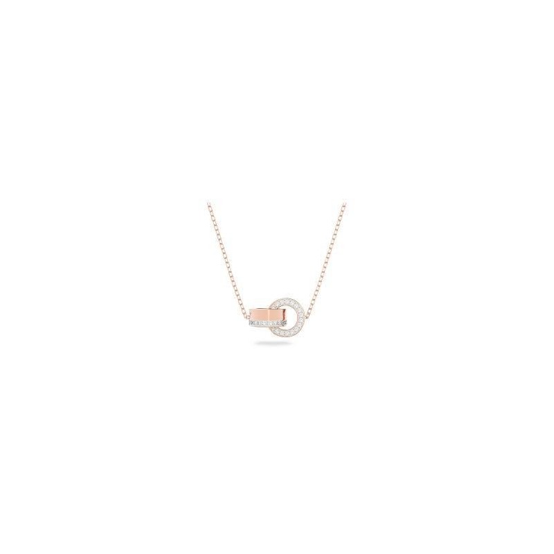 Collar hollow rosado Swarovski