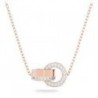 Collar hollow rosado Swarovski
