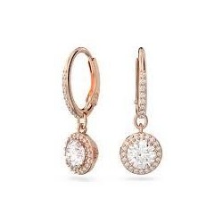 Pendientes rosados semi...