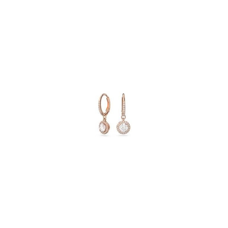 Pendientes rosados semi largos Constella Swarovski