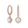 Pendientes rosados semi largos Constella Swarovski