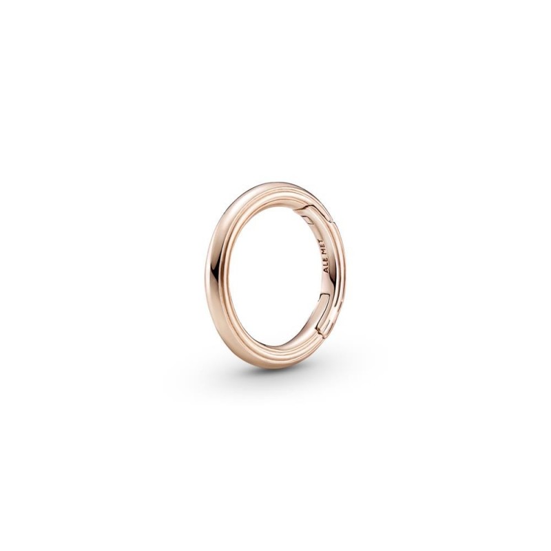 Conector bañado en  oro rosa 14k Pandora
