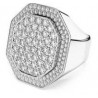 Dextera: anillo signet cre/ rhs talla 55 Swarovski